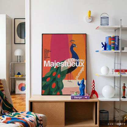 「L'OISEAU MAJESTUEUX」グラフィックアートポスター