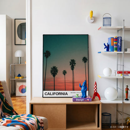 「CALIFORNIA Sea Dusk」トラベルフォトポスター