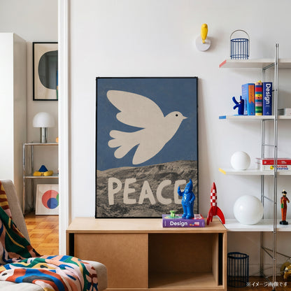 「PEACE Dove」タイポグラフィポスター