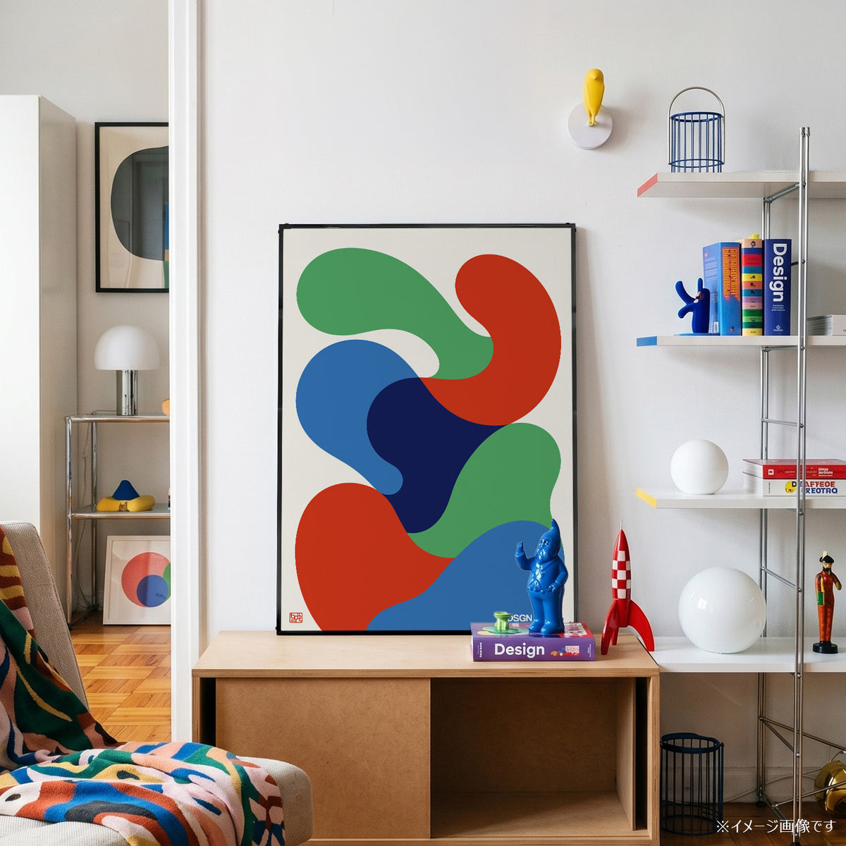 「DSGN Laboratory Blobs」グラフィックアートポスター