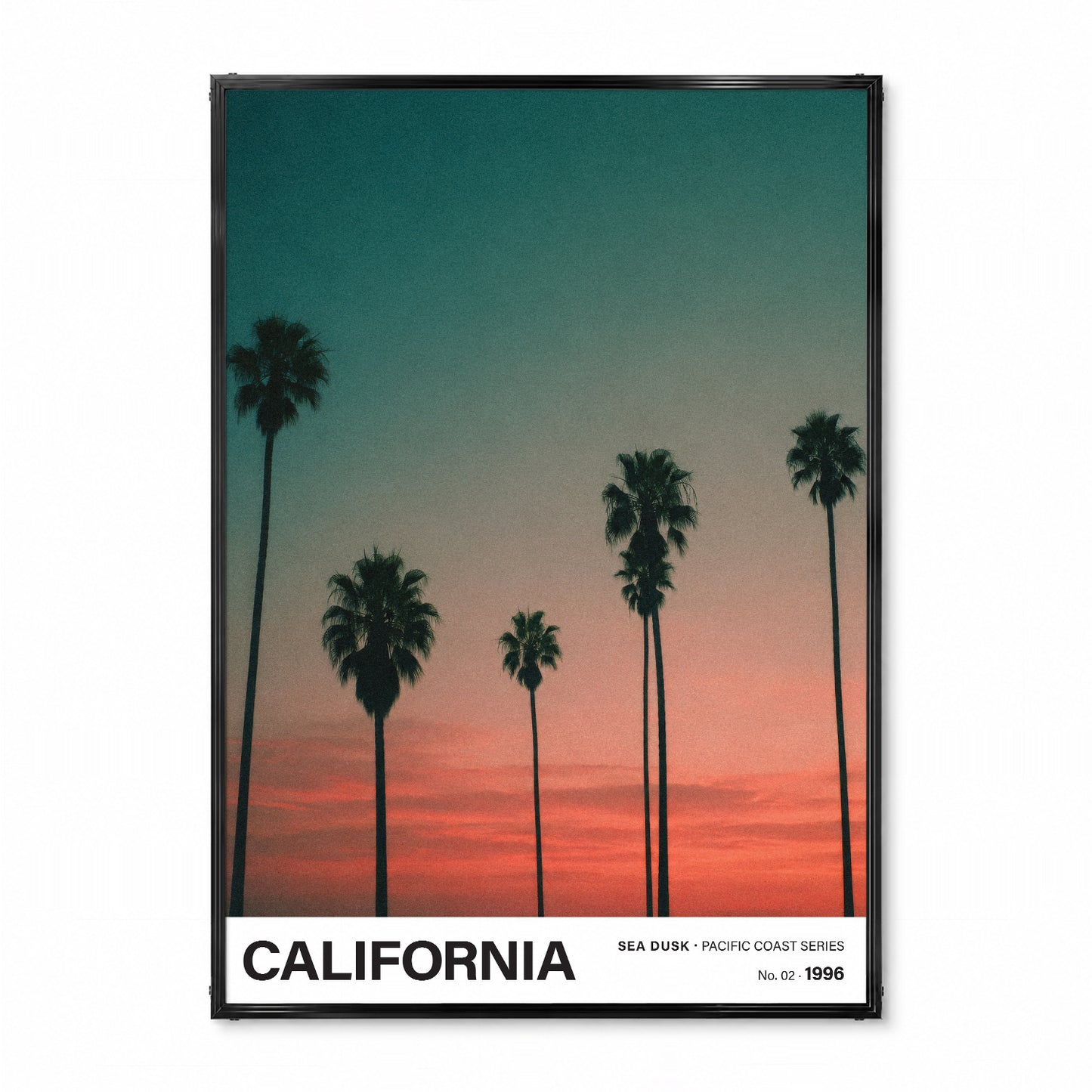 「CALIFORNIA Sea Dusk」トラベルフォトポスター