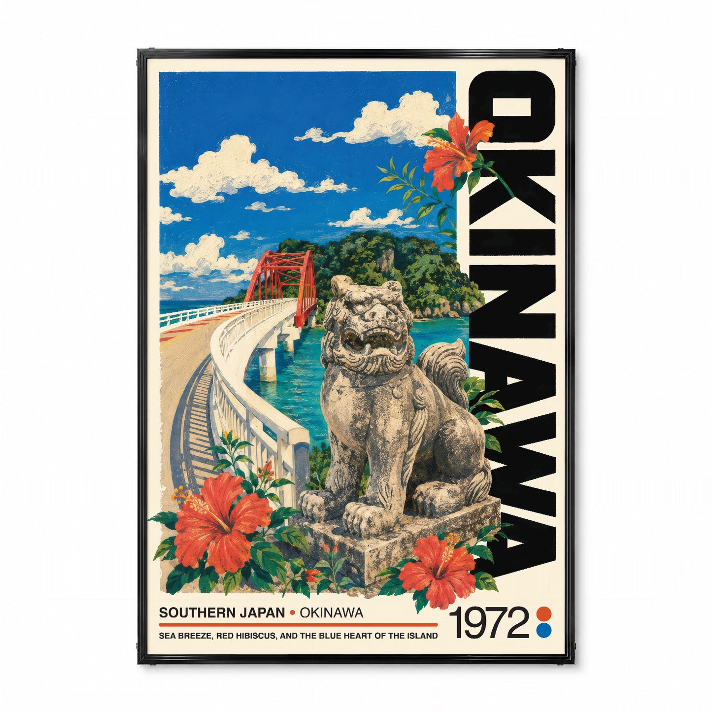 「OKINAWA 1972」トラベルポスター