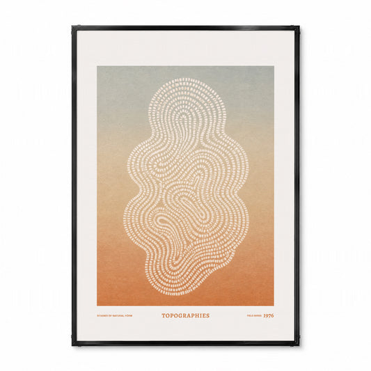 「TOPOGRAPHIES 1976」サイエンスアートポスター
