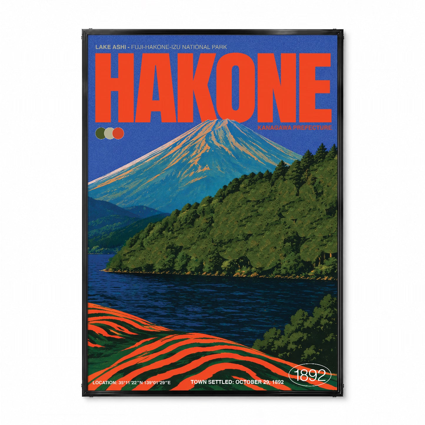 「HAKONE 1892」ヴィンテージトラベルポスター