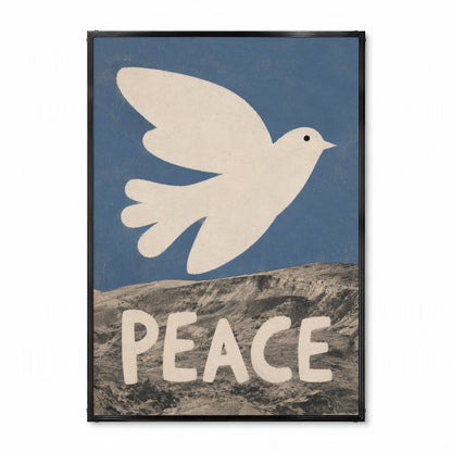 「PEACE Dove」タイポグラフィポスター