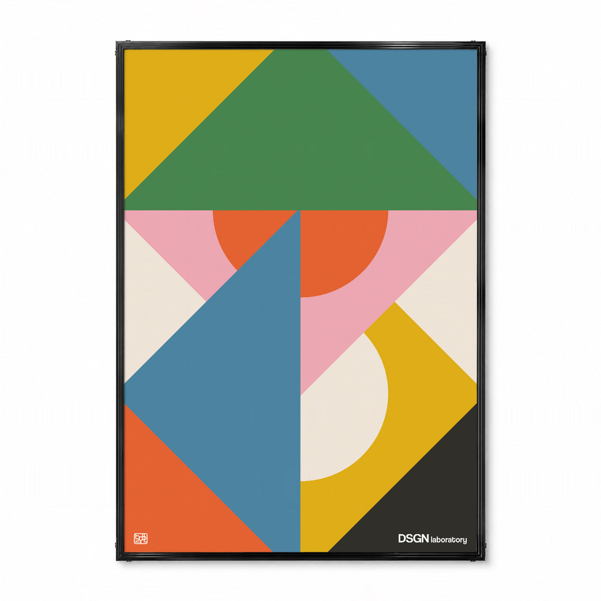 「DSGN Laboratory Tangram」グラフィックアートポスター