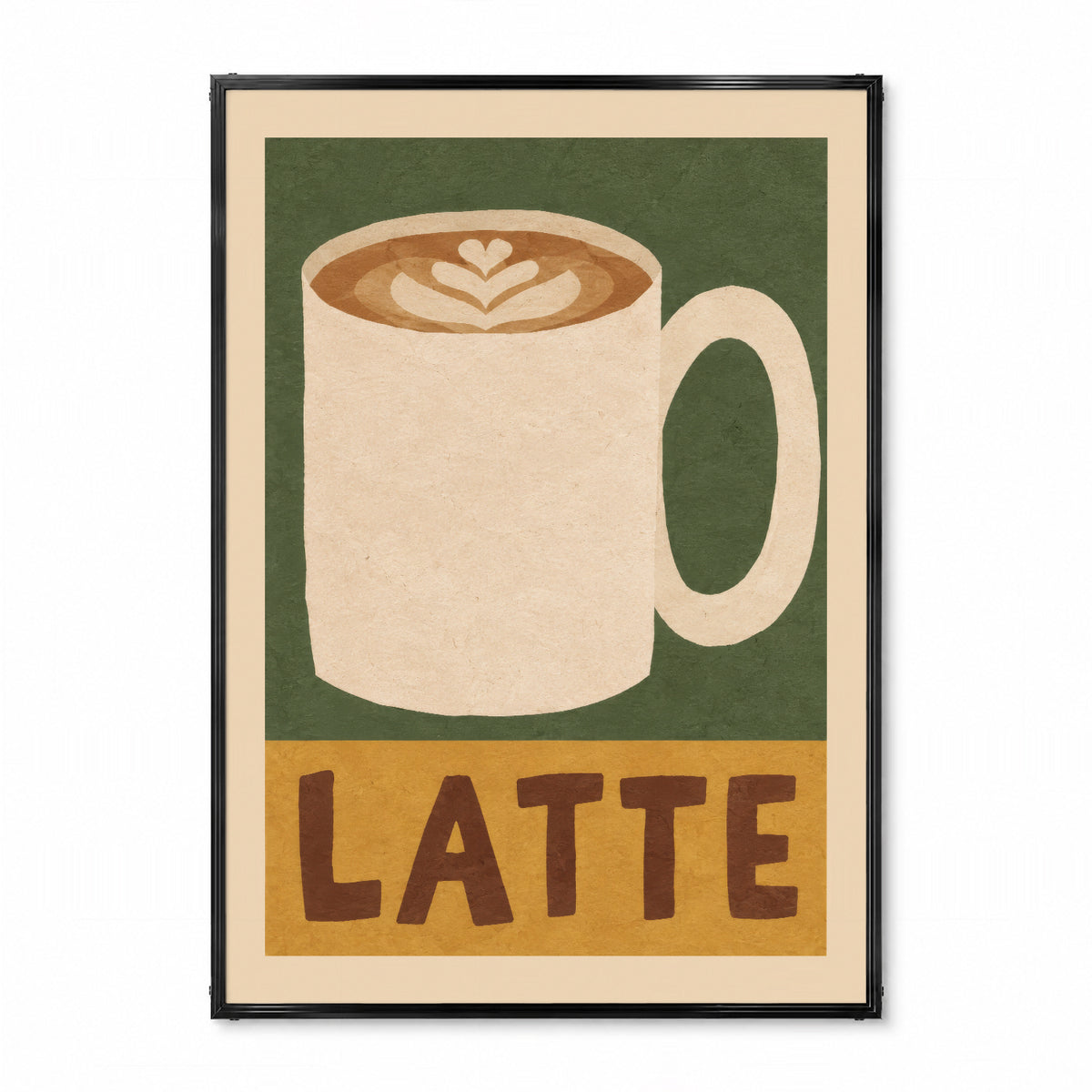 「LATTE」キッチンアートポスター