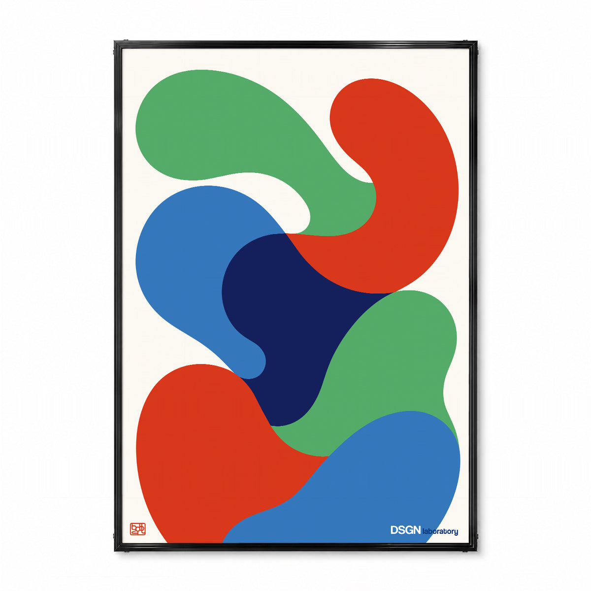 「DSGN Laboratory Blobs」グラフィックアートポスター