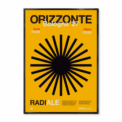「ORIZZONTE Radiale」グラフィックアートポスター