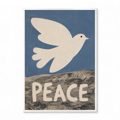 「PEACE Dove」タイポグラフィポスター