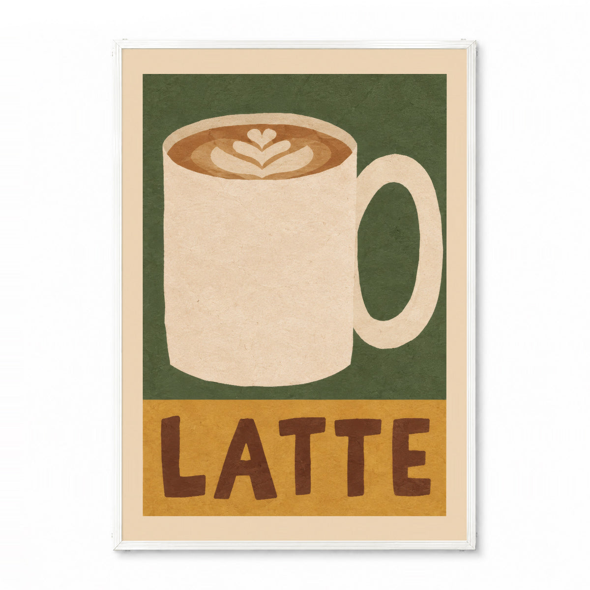 「LATTE」キッチンアートポスター