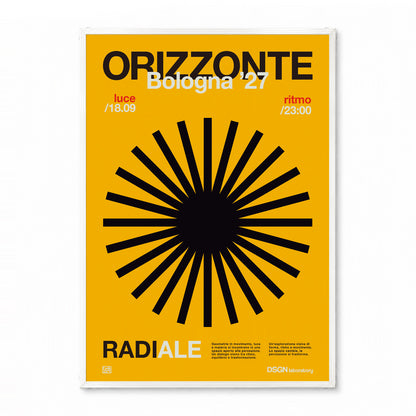 「ORIZZONTE Radiale」グラフィックアートポスター