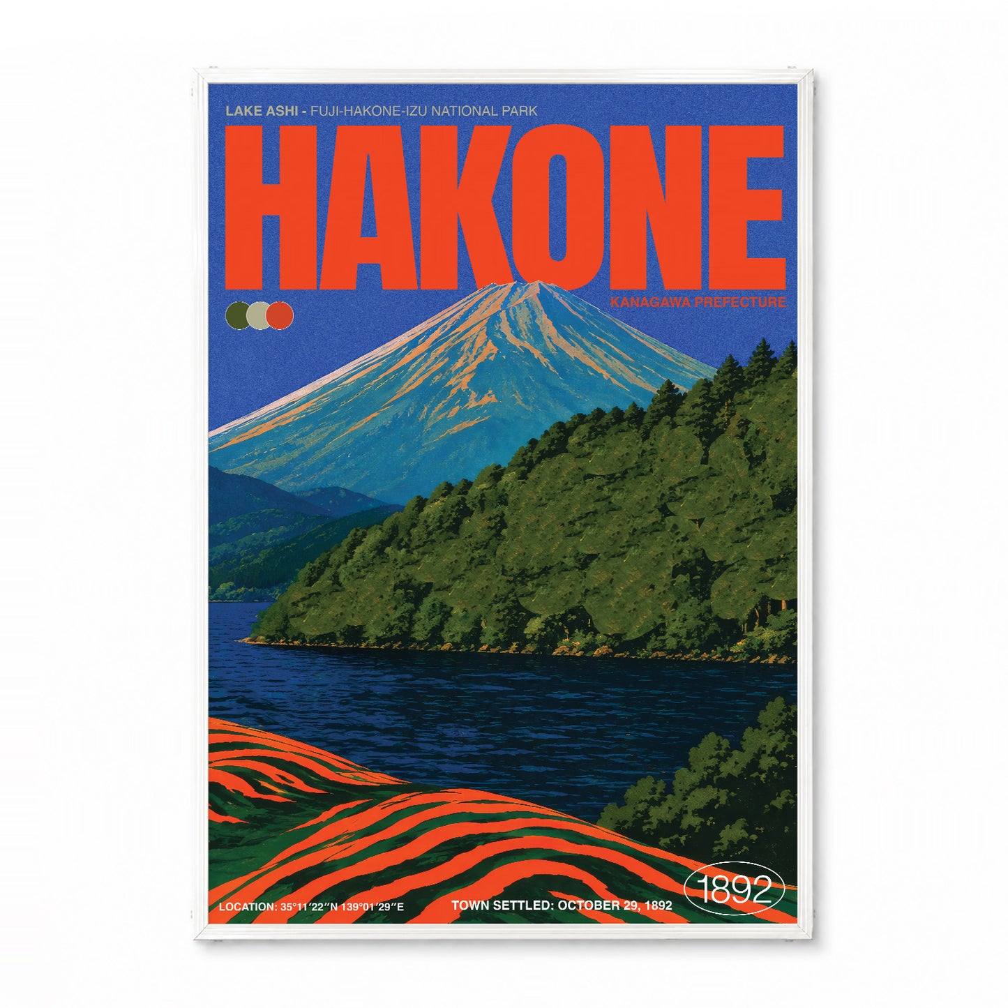 「HAKONE 1892」ヴィンテージトラベルポスター