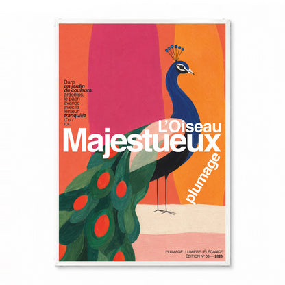 「L'OISEAU MAJESTUEUX」グラフィックアートポスター