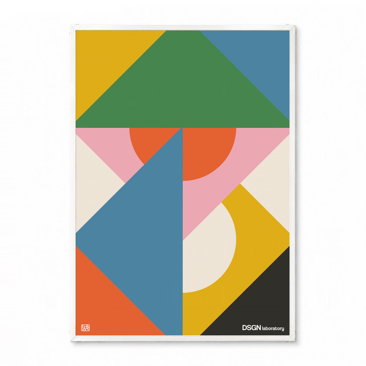 「DSGN Laboratory Tangram」グラフィックアートポスター