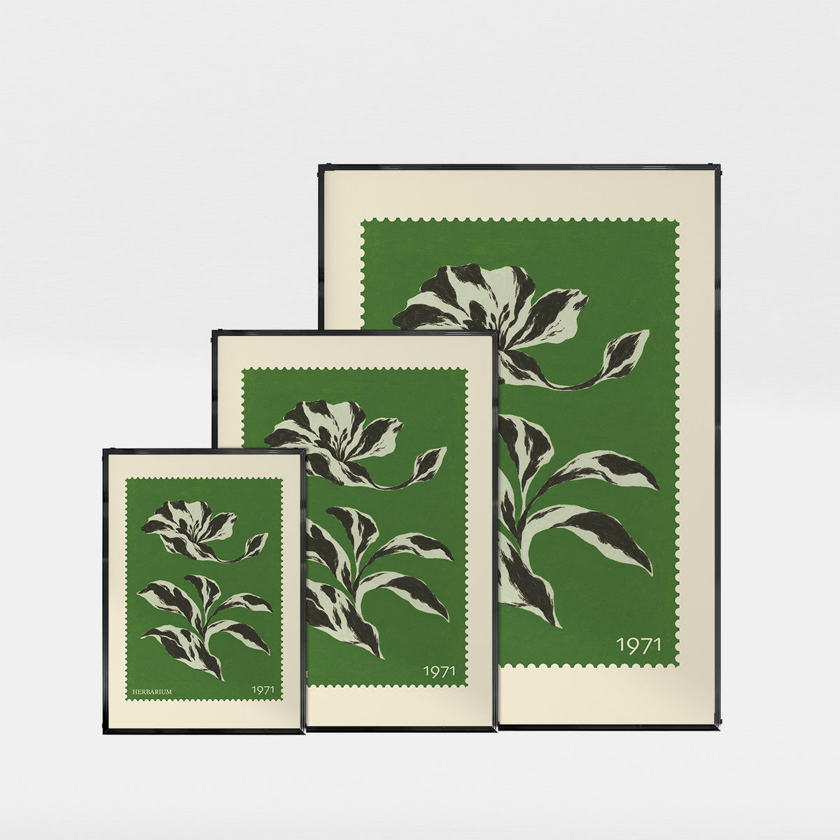 「HERBARIUM 1971」ボタニカルスタンプポスター