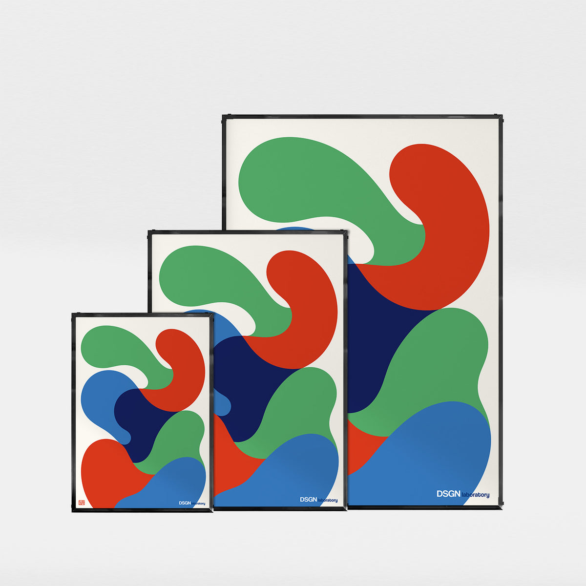 「DSGN Laboratory Blobs」グラフィックアートポスター