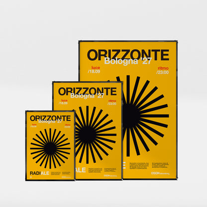 「ORIZZONTE Radiale」グラフィックアートポスター