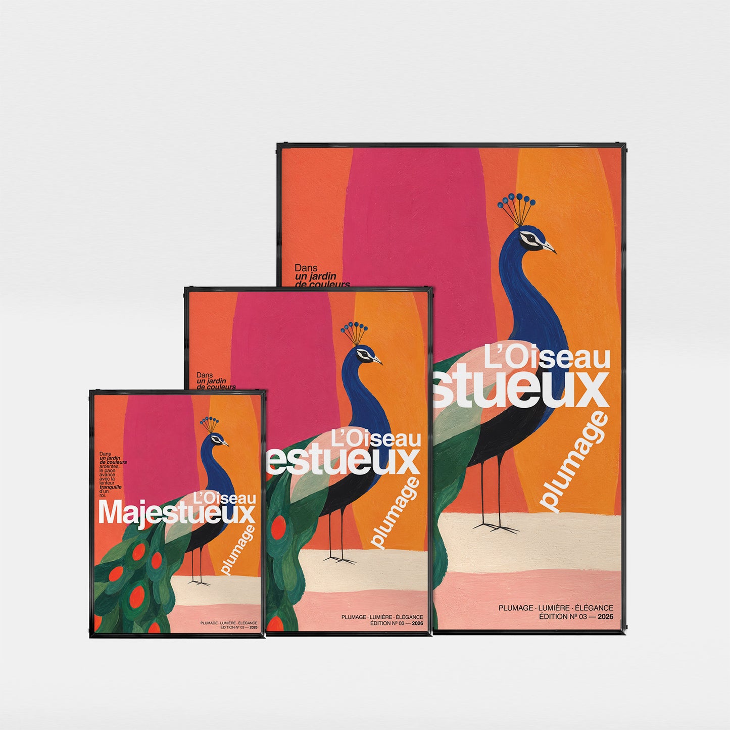 「L'OISEAU MAJESTUEUX」グラフィックアートポスター
