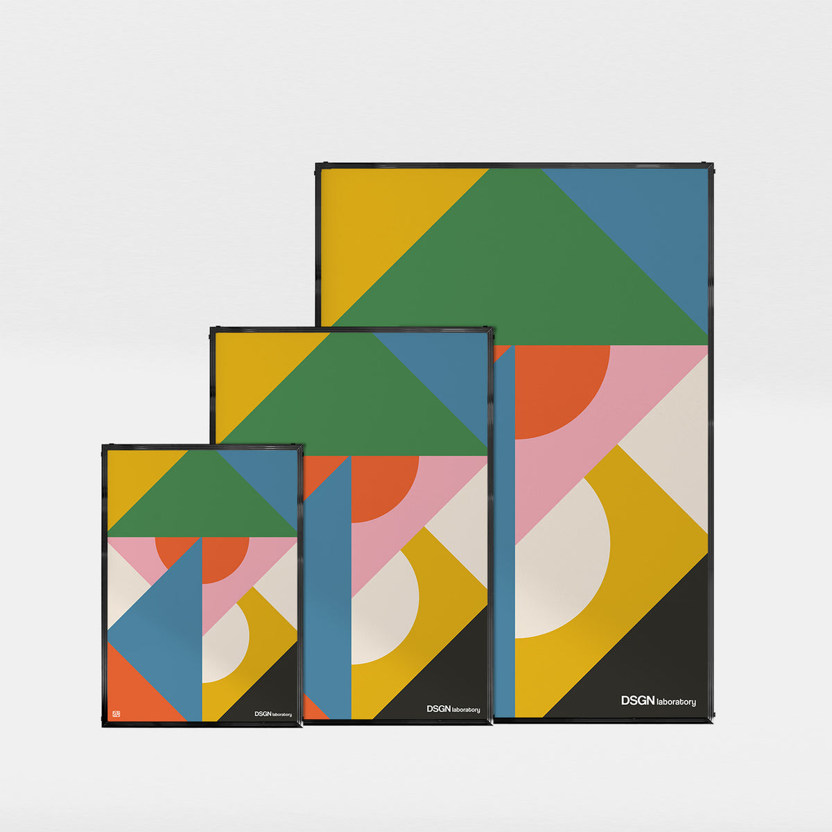 「DSGN Laboratory Tangram」グラフィックアートポスター