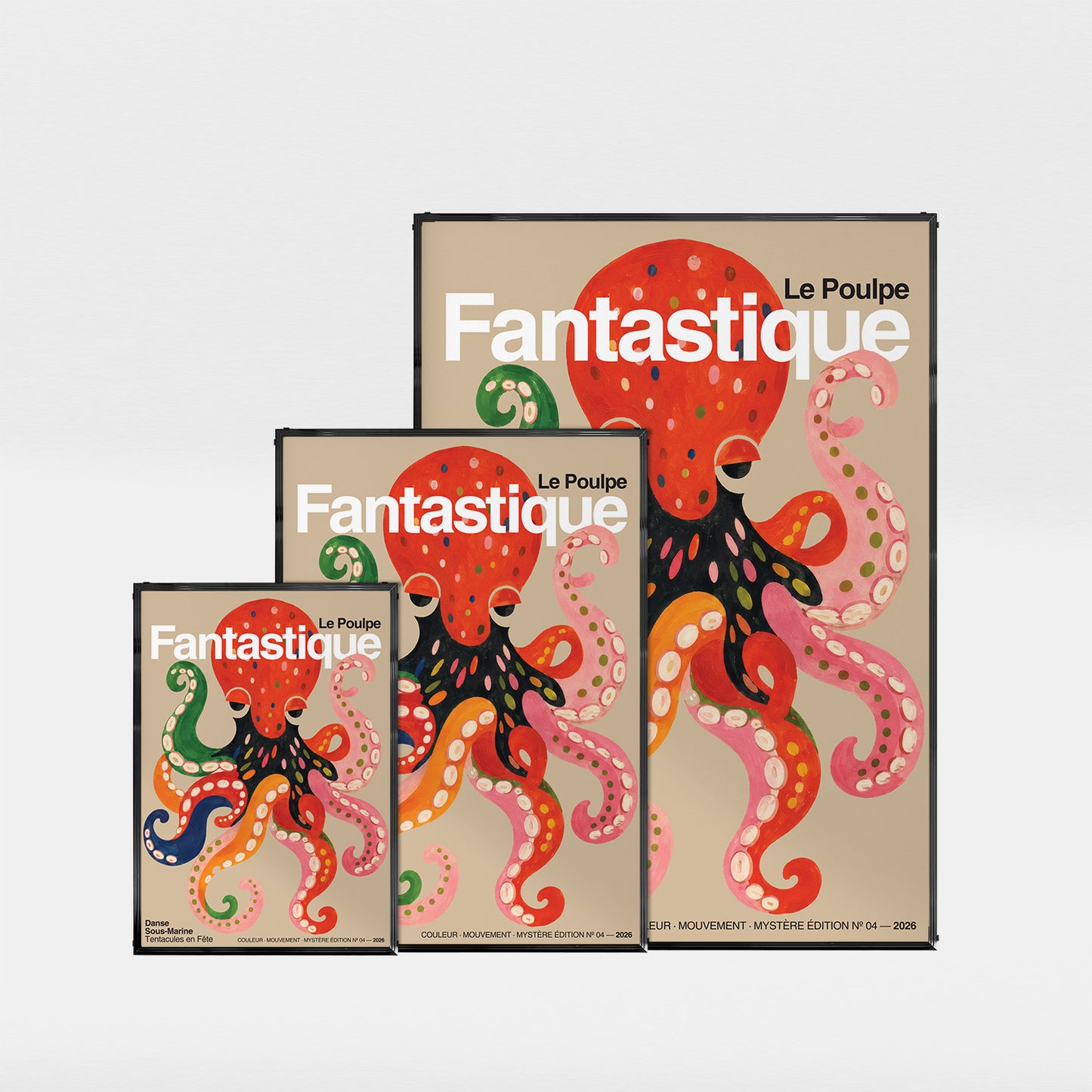 「LE POULPE FANTASTIQUE」グラフィックアートポスター
