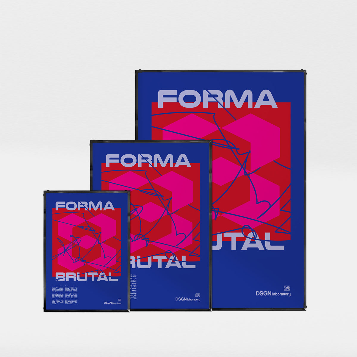 「FORMA BRUTAL」グラフィックアートポスター
