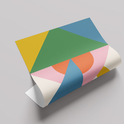 「DSGN Laboratory Tangram」グラフィックアートポスター