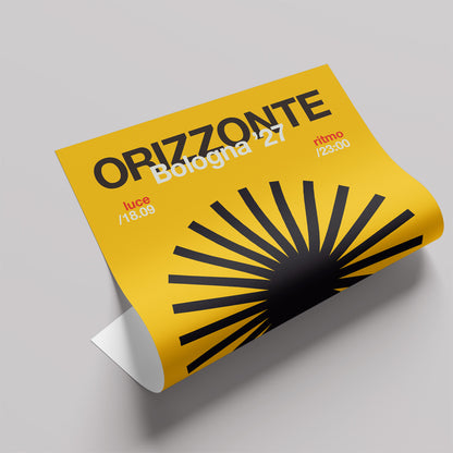 「ORIZZONTE Radiale」グラフィックアートポスター