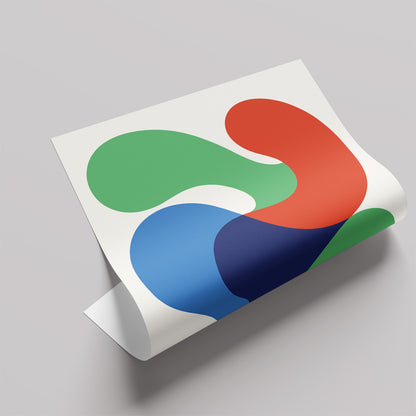 「DSGN Laboratory Blobs」グラフィックアートポスター