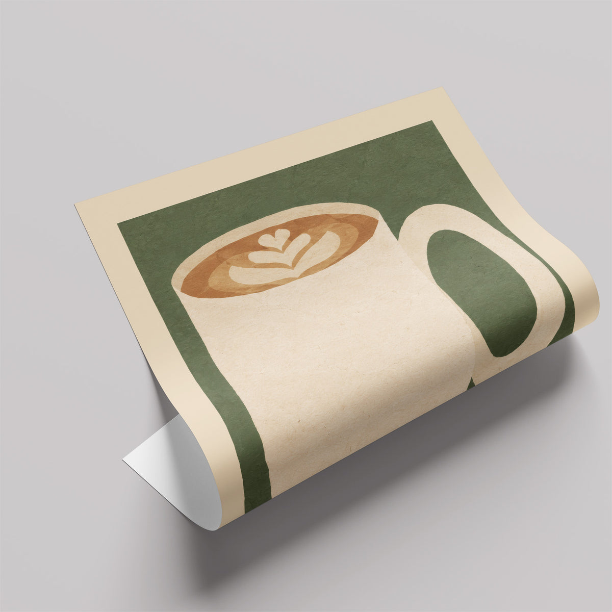 「LATTE」キッチンアートポスター