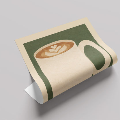 「LATTE」キッチンアートポスター