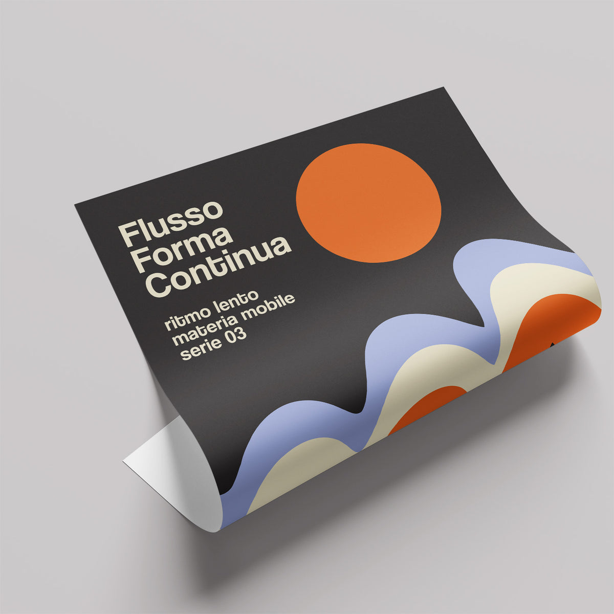 「Flusso Onda Viva」グラフィックアートポスター
