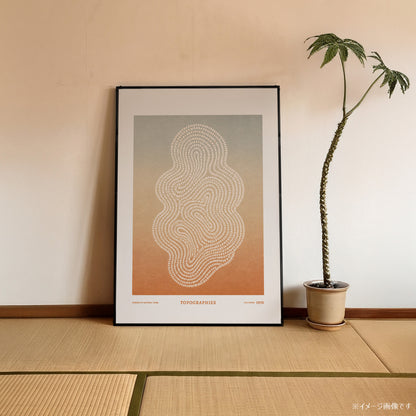 「TOPOGRAPHIES 1976」サイエンスアートポスター