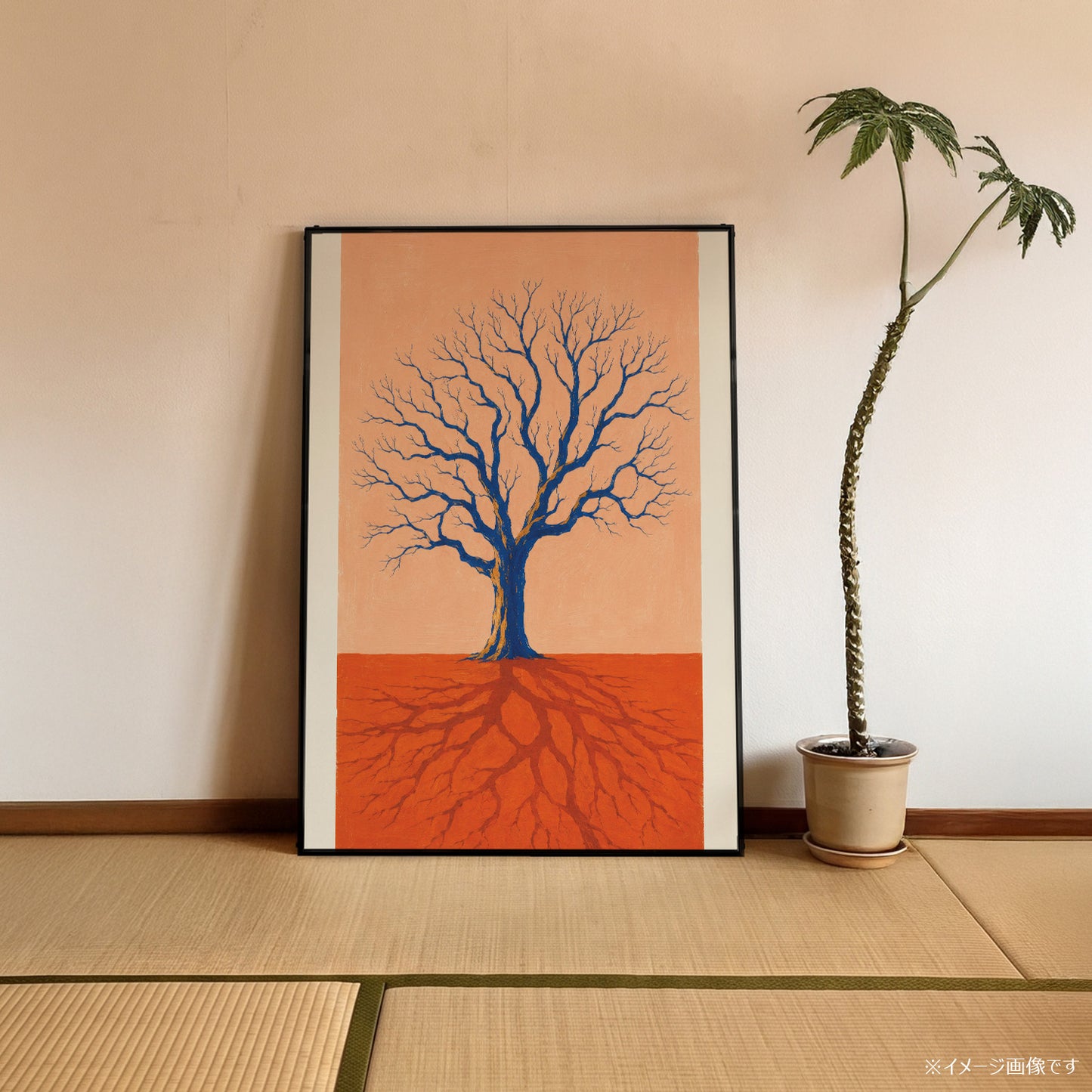 「Blue Tree Roots」ボタニカルアートポスター