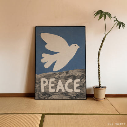 「PEACE Dove」タイポグラフィポスター