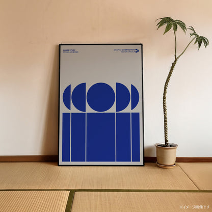 「PHASE STUDY」グラフィックアートポスター
