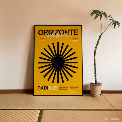 「ORIZZONTE Radiale」グラフィックアートポスター