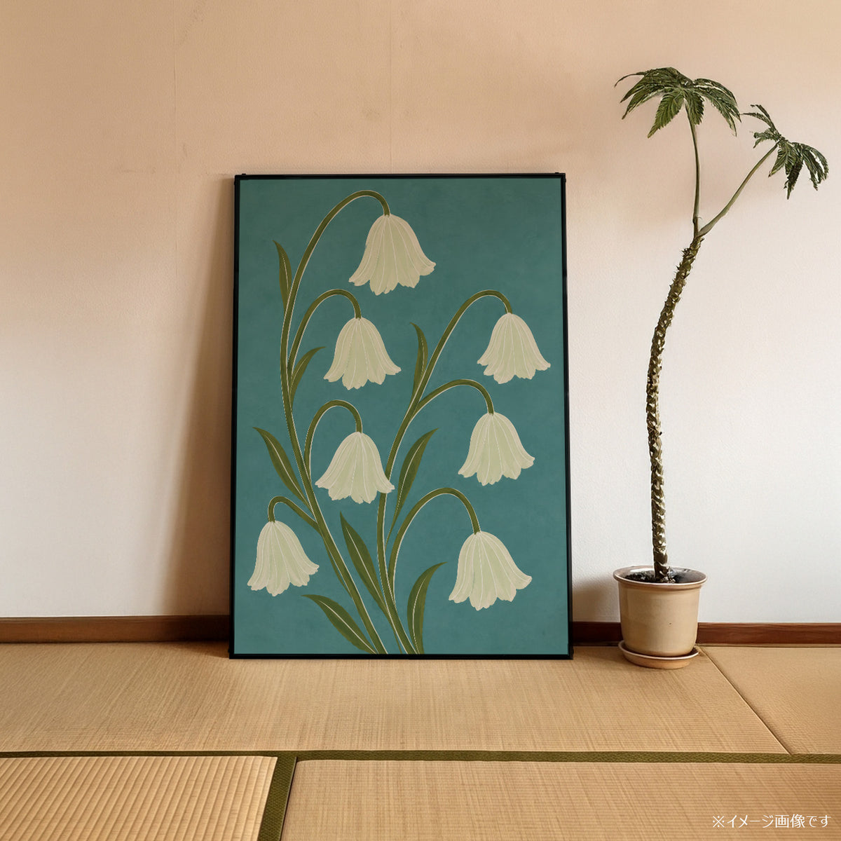 「WHITE BELLS」ボタニカルアートポスター