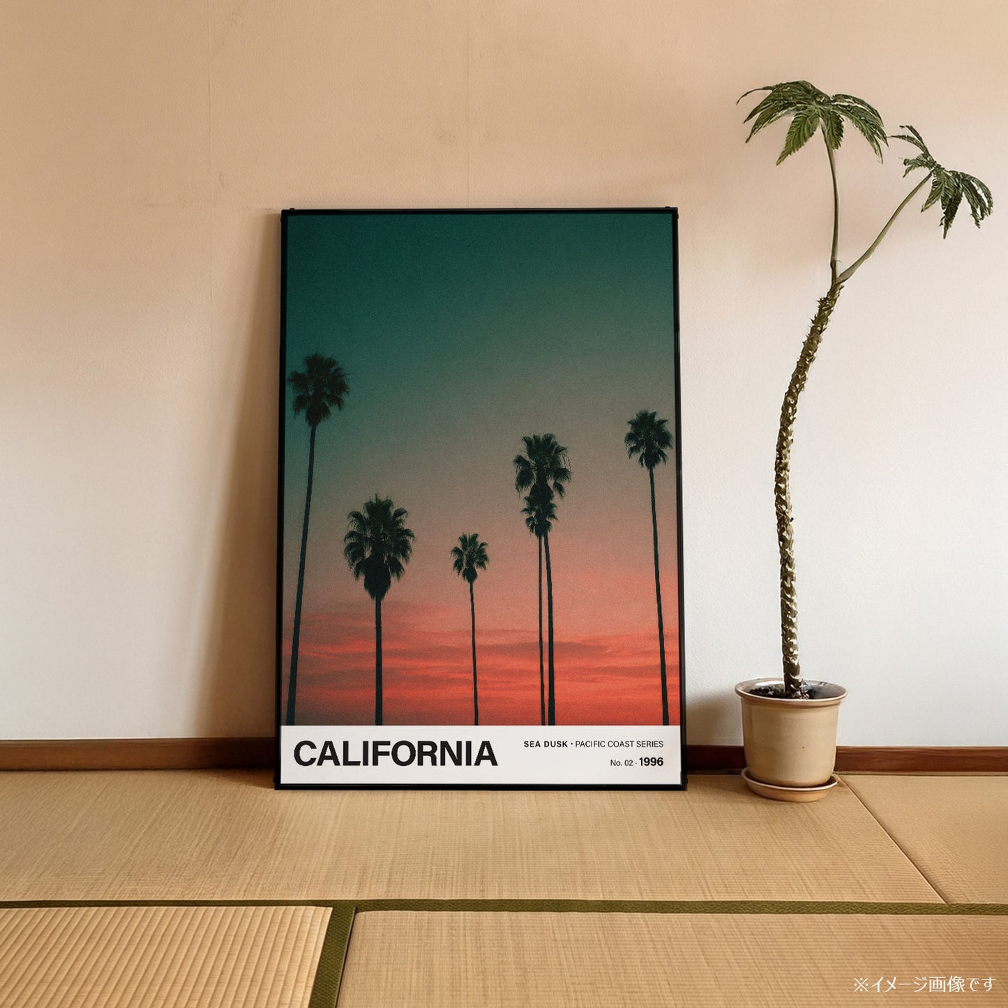 「CALIFORNIA Sea Dusk」トラベルフォトポスター