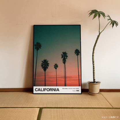 「CALIFORNIA Sea Dusk」トラベルフォトポスター