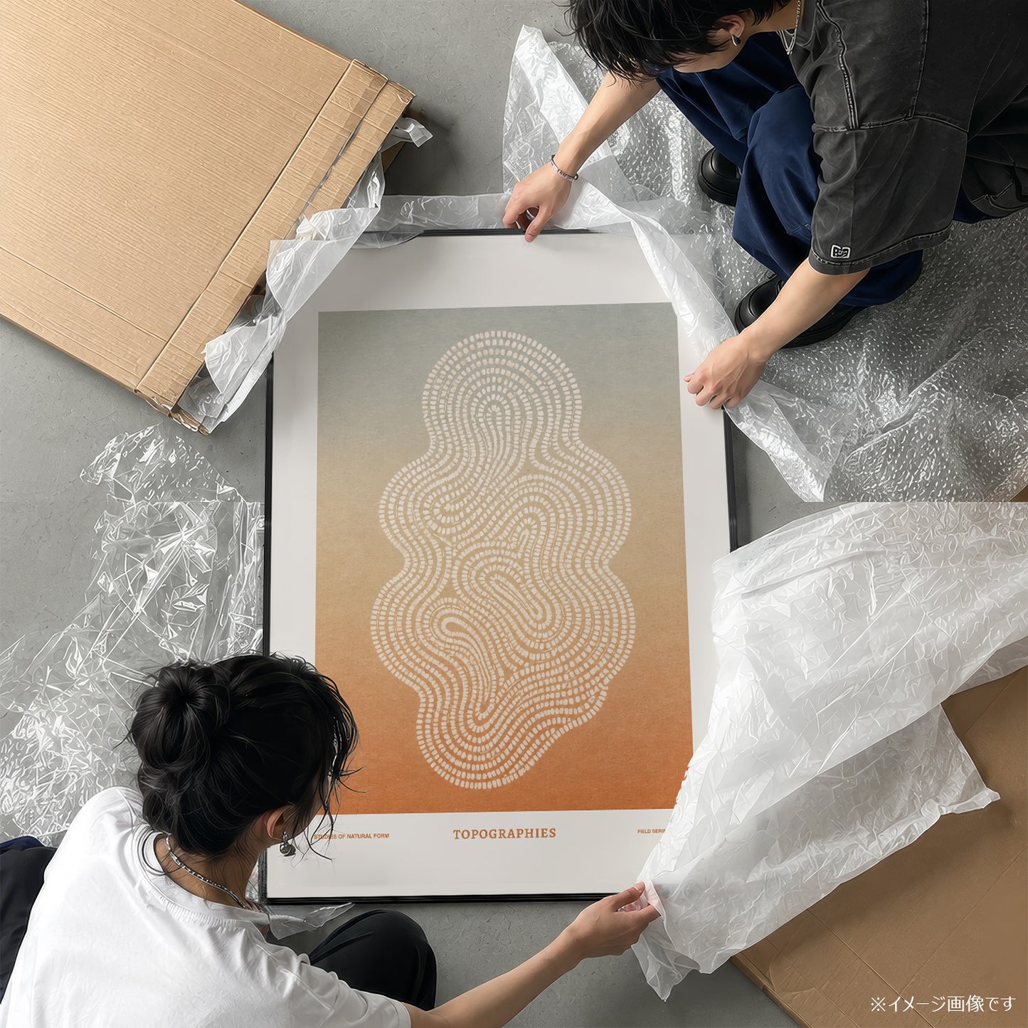 「TOPOGRAPHIES 1976」サイエンスアートポスター