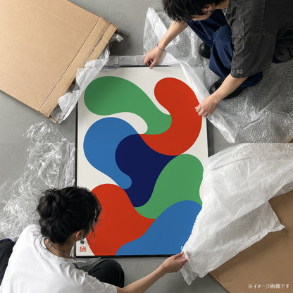 「DSGN Laboratory Blobs」グラフィックアートポスター