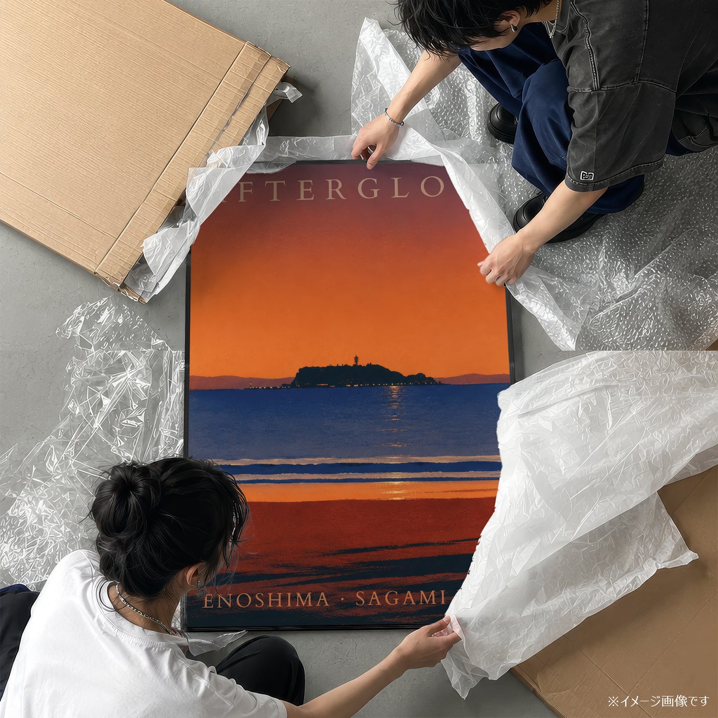 「AFTERGLOW Enoshima」トラベルポスター