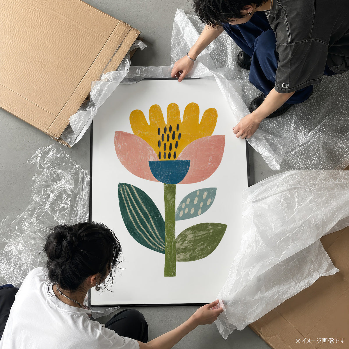 「FOLK BLOOM」ボタニカルアートポスター