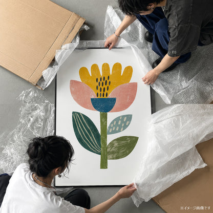 「FOLK BLOOM」ボタニカルアートポスター