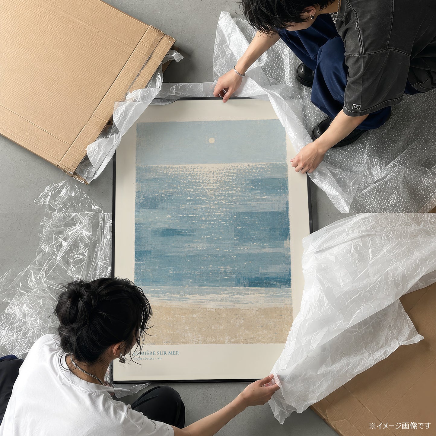 「LUMIÈRE SUR MER」アートプリントポスター
