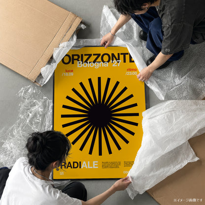 「ORIZZONTE Radiale」グラフィックアートポスター