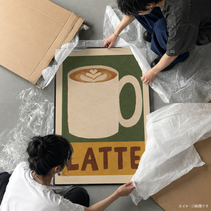 「LATTE」キッチンアートポスター