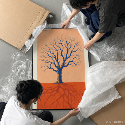 「Blue Tree Roots」ボタニカルアートポスター