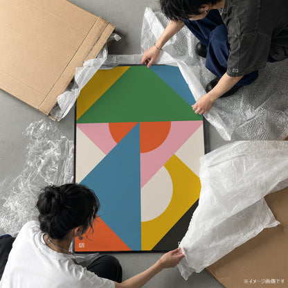 「DSGN Laboratory Tangram」グラフィックアートポスター